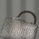 CARIEDO Women's Sparkling Clutch Purse Elegant Glitter Evening Bags Bling Evening Handbag for Dance Wedding Party Prom Bride