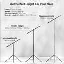 SmallRig 110"/9.2ft Photography Light Stand with Boom Arm, Heavy-Duty Aluminum Air-Cushioned Light Tripod Stand with 1/4" Screw for Softbox, Studio, Flash, Ring Light, Camera, 11lbs Max Load, RA-S280A