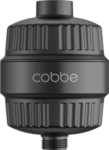 Cobbe HD HEAVY DUTY High Output Shower Filter – 99% REMOVAL Shower Head Filter for Hard Water, Heavy Metals, Chlorine and Harmful Substance, Improve your skin and hair - Black