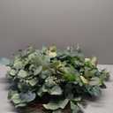 Eucalyptus Wreaths for Front Door 20", Handmade Green Leaves Wreath for Summer, Spring and All Seasons, Greenery Floral Wreath for Wall and Outside, 4 Pack