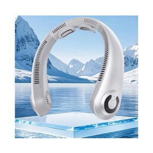 Neck Fan - Portable Neck Fan with Neck Support, 5 Speeds, All Around Airflow, Hand-free Bladeless Personal Cooling Fans, Rechargeable Wearable Fan for Outdoor and Indoor, Festival Gifts for Men Women