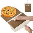 Sliding Pizza Peel - Wood Pizza Slider Smart Pizza Peel Slider That Transfer Pizza PerfectlyNon Stick Pizza Slider - 21.65" x 11.8"