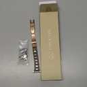 TOYOUTHS Beaded Bracelet Compatible with Apple Watch Bands 38/40/41/42/44/45/46/49mm Women, Dressy Fancy Stainless Steel Metal Elegant Jewelry Strap for iWatch Series 11 10 9 8 7 6 5 4 Ultra/SE 3 2 1 (Silver/Rose Gold)