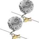 2Pcs 20770691 3 Locking Fuel Cap, Truck Fuel Tank Cap Fit For Volvo VN & VNL Heavy Duty Trucks Models, OEM S-23949 20511590 VOL20770691 Fuel Tank Cap (Aluminum)