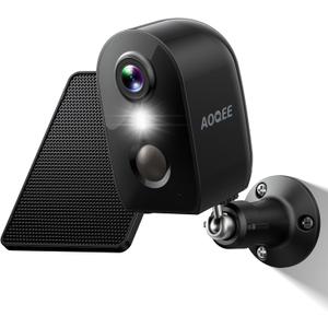 Solar Camera Outdoor Wireless-2K Battery Powered Outside Cameras for Home Security with PIR Motion Detection, Siren Alarm, 2-Way Talk, SD Card&Optional Cloud Storage, Work with Alexa, Y8 1P