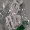 FIRMERST 1875W 15A Extension Cord 2 Feet 14/3 Flat Plug White, Pack of 2