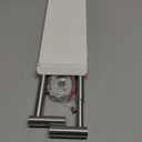 2 Pack Adjustable Towel Bar, HOMOTEK Economic Bathroom Towel Holder Rod from 12 Inch to 22 Inch Single Towel Racks, Wall Mount Towel Rail, Towel Hanger Hook for Kitchen(Brushed Stainless Steel)