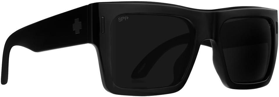 Spy Optic Bowery, Square Sunglasses, Color and Contrast Enhancing Lenses (Black)