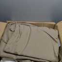 Outdoor Deep Seat Cushion Set of 2, 22"x24"x5.1" Seat & 23"x19" Back, C0 Water-Resistant Breathable Fabric, UV-Resistant 1000+ Hrs, 30D Foam with Recycled Fiber Fill,Natural Linen