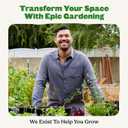 Epic Gardening Reusable Seed Starter Tray - Easy Watering Seed Starting Trays - Gardener Friendly Plant Trays for Seedlings | UV-Treated & BPA-Free -6-Cell Seed Starting Trays - 6 Trays/Black