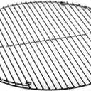 Weber Hinged Cooking Grate HeavyDuty Plated Steel with FlipUp Sides for Adding Charcoal, Fits 18" Weber Kettle Grills