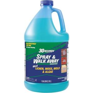 30 SECONDS Mold and Mildew Stain Remover Concentrate | Spray & Walk Away Outdoor Cleaner | 1 Gallon