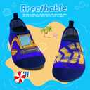 WateLves Kids Water Shoes Toddler Girls Boys Barefoot Non-Slip Quick Dry Aqua Socks for Beach Swim Walking (1-2 Little Kid, Excavator)