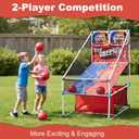 Basketball Arcade Game, Kids Double Basketball Hoop with Balls & Pump, Fun Sports Game for Boys Girls, Gift for Kids Ages 4+