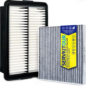 Engine Cabin Air Filter Set for Kona (2018-2023) | for Veloster (2019-2021), for Soul (2020-2025) 1.6/2.0L, Replace 28113-F2000, 97133-D1000