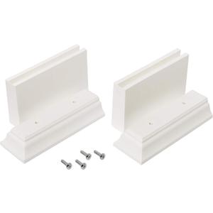 Zenna Home Over The Toilet Storage Leg Extension Kit, Plastic Height Adjusters for Bathroom Storage Units, Sturdy Design Adds 3 or 4.5 Inches of Clearance, White