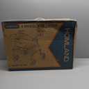 HOMLAND Walkers for Seniors with Seat, Foldable Rollator Walker, Reinforced Aluminum Frame, 8" Big Rubber Wheels for All Terrain, Height Adjustable Lightweight Rolling Walker