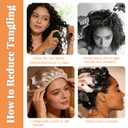 Curly Feather Crochet Hair Human Hair Feeling 100 Roots Pre-Separated miracle knot 18 Inch Deep Wave crochet Hair For Black Women (1B, 18 Inch-100 Roots)
