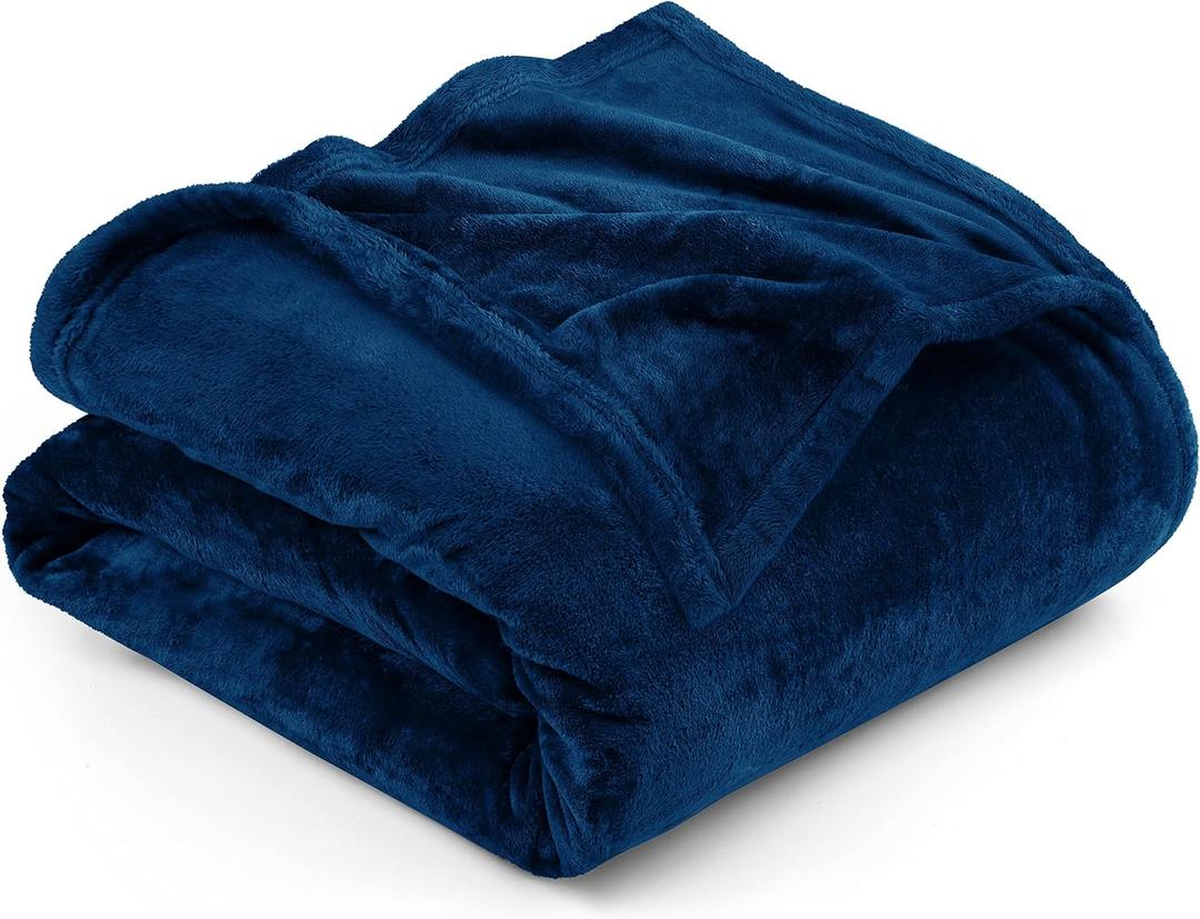 Fleece Blanket Navy Queen Size Lightweight Cozy Plush Microfiber Solid Bed Blanket Factory Shop Fleece Blanket Navy Queen Size Lightweight Cozy Plush Microfiber Solid Bed Blanket Factory Shop