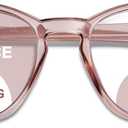 Bifocal Reading Glasses for Women Blue Light Blocking Clear Top Bifocal Computer Readers with Spring Hinges (+2.0)