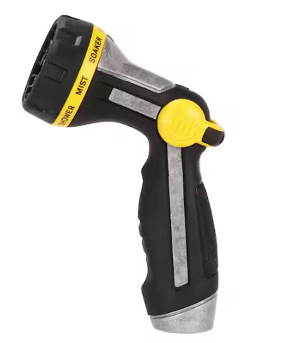 Metal Nozzle with QuickConnect Product Adapter Set, Multi-Pattern, Heavyweight Rear Trigger