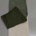 Kevin Textile Spring 14x36 Inch Long Lumbar Cover 1 Pack Three-Colour Patchwork Soft Textured Waterproof Rectangle Cushion Elegant Accent Pillows for Couch Sofa Chair Bed Indoor Outdoor Green