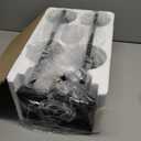 MOKATNG 4-Light Bathroom Light Fixtures, Vanity Light with Milky White Shades, Matte Black Bathroom Light Fixtures Over Mirror, Modern Bathroom Wall Lamp for Mirror Living Room Cabinet Bedroom