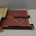 Paper Cutter Heavy Duty 18" Cut Length Professional Large Paper Cutter 12-Sheet Capacity Guillotine Paper Cutter for Cardstock, Safety, Efficience, Wide Use for Office, School, Home (A2-A7) (Red)