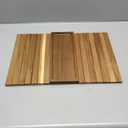 Sofa Arm Tray,Acacia Wood Folding Couch Arm Tray,Sofa Armrest Trays with Anti-Slip Pad for Drinks,Snacks,Phone,Remote Control (Brown)