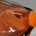 Greatever G2 Full Face Snorkel Mask with Latest Dry Top System,Foldable 180 Degree Panoramic View Snorkeling Mask with Camera Mount,Safe Breathing,Anti-Leak&Anti-Fog (Small-Medium, Orange)