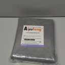 Aiyufeng Sheer Curtains 63 Inch Length 2 Panels Set, 3D Floral Clip Jacquard Light Filtering Semi Sheer Curtains Transparent Rod Pocket Grey Sheer Drapes for Bedroom Living Room, 54Wx63L Inch