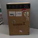 Carry On Luggage 22x14x9 Airline Approved, FLO5 Expandable Polycarbonate Suitcase with Front Pocket (FX-Core, Black, 20 Inch)