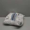 NICETOWN 100% Blackout Window Curtain Panels, Cold and Full Light Blocking Drapes with Black Liner for Nursery, 84 inches Drop Thermal Insulated Draperies (White, 2 Pieces, 52 Wide Each Panel)