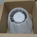 Small Lamp Shades Set of 2, 5.5" Top x 10" Bottom x 6.6" High, Small White Lamp Shades for Table Lamps, Fabric Lampshade Replacement for Bedside Lamp, Wall Sconces, Spider, Clip on Adapters Included