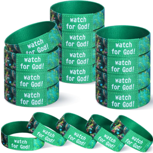 Liliaafar 50 Pack Vbs 2026 Bracelet Glow in the Dark Gospel Silicone Wristbands Illumination Patterned Religious Decorations Bible Rubber Bracelets Bulk for Vbs Event Activities Christian Party Gift