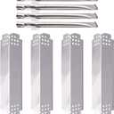 Grill Replacement Parts for Nexgrill 4 Burner 720-0830H, Nexgrill 720-0888, 720-0888N, Stainless Steel Grill Burner Tubes and Heat Shield Tent Plates Replacement Kit for Home Depot Nexgrill 720-0830H.