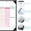 Desk Calendar 2026-12 Monthly Large Desk Calendar 2026, 22" x 17", Jan. 2026 - Dec. 2026, Corner Protector, Large Ruled Blocks - Colorful Lump