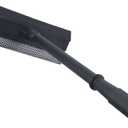 Window Squeegee Cleaning Tool Window Cleaner Car Squeegee Windshield Cleaning Sponge and Rubber Squeegee, Black, M
