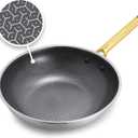 GreenPan Hybrid APEX 11" Tri-Ply Stainless Steel Wok, Ceramic Nonstick Pan