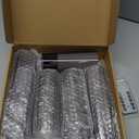 Homemory Gray Flickering Flameless Candles, Battery Operated Acrylic LED Pillar Candles with Remote Control and Timer, Halloween Decor, Set of 5