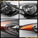 Dasbecan Right Side Front Headlamp Compatible with 11-13 Hyundai Elantra