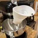 Flour Funnel for Kitchen Aid Mixer, Extended Silicone Pouring Attachment Compatible with KitchenAid Stand Mixers for Cleaner, Controlled Baking