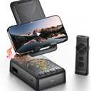Cell Phone Stand with Bluetooth Speaker and Remote Control(Video Control/Camera Control),Portable Bluetooth Speaker for Home and Outdoors,All Day Playtime,Compatible with iOS/Android,Birthday Gift