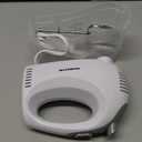 OVENTE 5-Speed Corded Electric Hand Mixer with Stainless Steel Whisks, Compact Portable Design with Snap-On Storage Case,150W Lightweight Handheld Mixer for Baking & Cooking, White HM151W