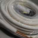 50 FT Air Conditioning Copper Hose Extension, 1/4 and 3/8 Inch Thickened Insulation Cotton with Nuts and Other Accessories Fit for Mini Split Air Conditioner