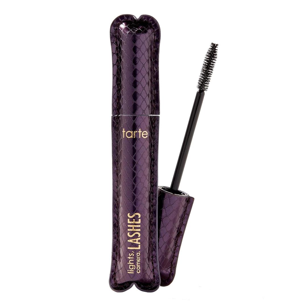 Tarte Lights, Camera, Lashes 4-in-1 Mascara Volume, Length, Curl & Conditioning for Fuller Looking Lashes, Smudge-Proof, Flake-Free, Longwear, Vegan & Cruelty Free (Black)