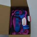 IDAODAN Electric Balloon Pump, Portable Electric Balloon Blower Machine Balloon Air Pump Dual Nozzle Rose Red 110V 600W Balloon Inflator for Party Decorations, Purple Blue