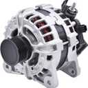 Alternator Replacement 23100-6LX0A Compatible With Nissan Sentra 2020 2021 2022 2023 2024 2025 S, SR, SV 2.0L L4 - Gas 12V 120A 6-Groove Clutch Pulley Clockwise