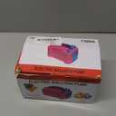 IDAODAN Electric Balloon Pump, Portable Electric Balloon Blower Machine Balloon Air Pump Dual Nozzle Rose Red 110V 600W Balloon Inflator for Party Decorations