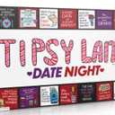 Tipsy Land Date Night Game - Your new favorite date night drinking game is here! Grab your date, roll the dice, and move around the board. Tipsy Land Date Night is packed with unique couples-themed spaces made for calling out your partner, stupid dar